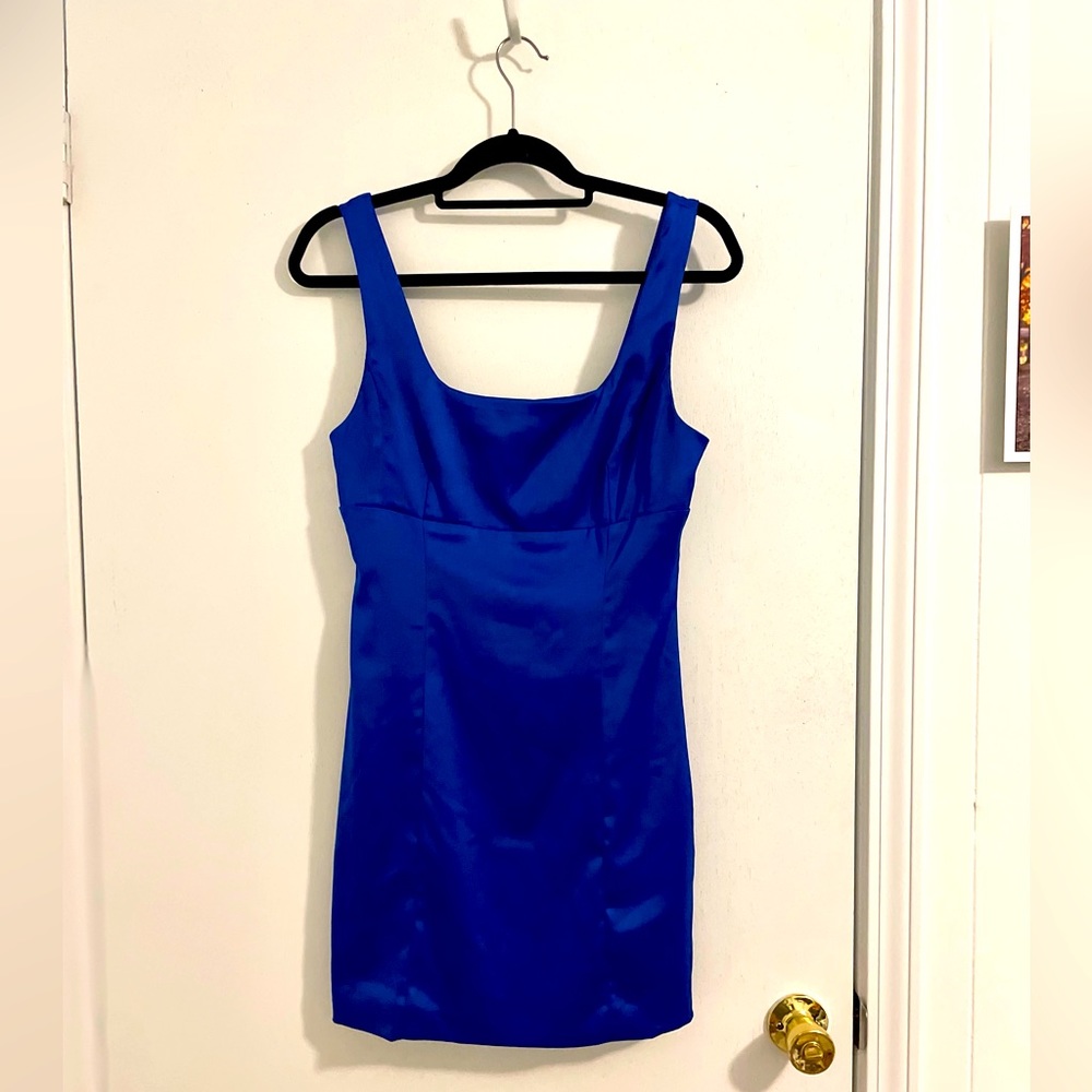 NEVER WORN Royal Blue mini dress!